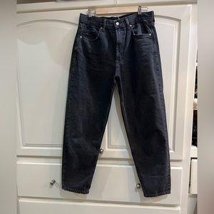 Washed black jeans